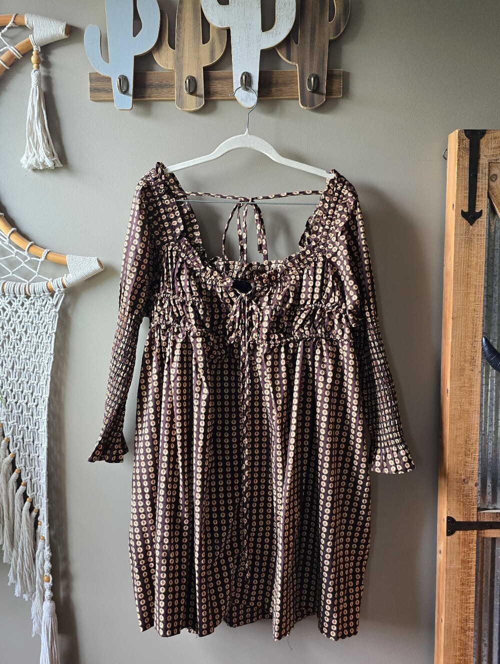 Free People Star Dip Printed Mini Dress Nwt - Picture 3 of 10